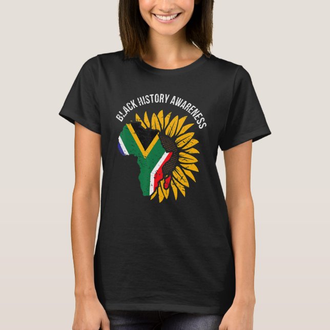 Camiseta African Flag Flower Cool Black History Awareness M (Frente)