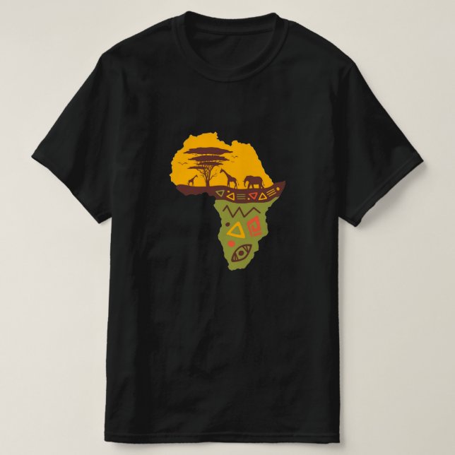 Camiseta African Safari Mens T-Shirt (Frente do Design)