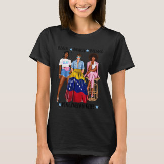 Camiseta African Venezuelan Wife Womens Flag Of Venezuela