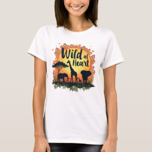 Camiseta africana da vida selvagem