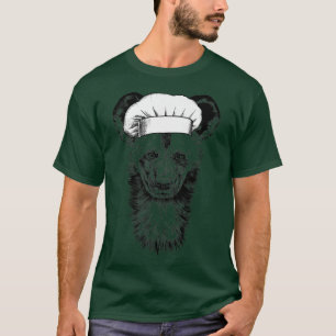 Camiseta Africano Cachorro Selvagem Chef Funny Cozinhar Coo