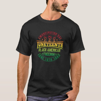 Camiseta Africanos Celebram Junho 1865 Liberdade Negra Amer
