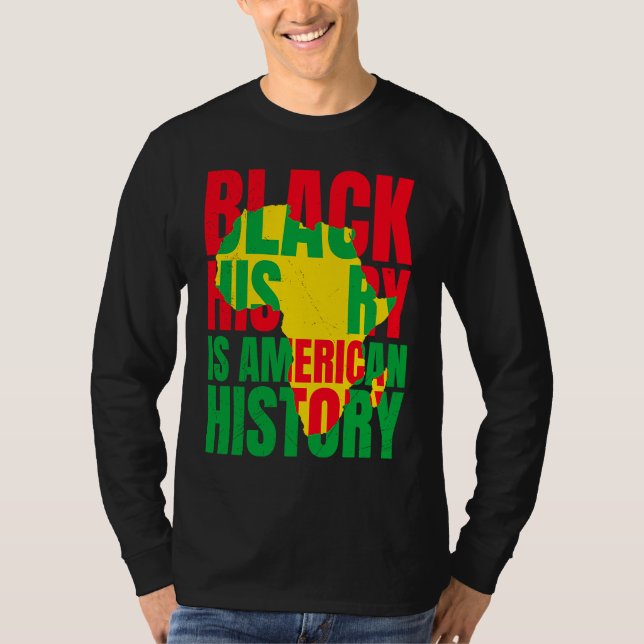 Camiseta Afrika Black History American History USA African (Frente)