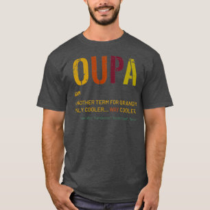 Camiseta Afrikaans Avô Oupa Engraçado Definição Legal Retro