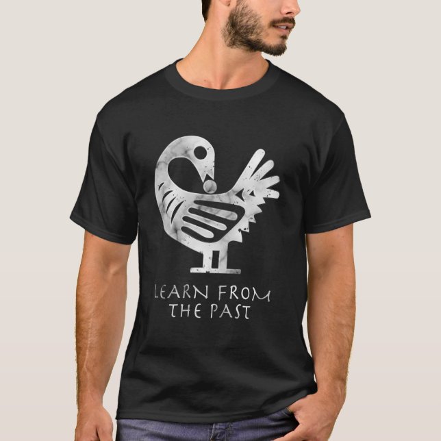 Camiseta Afro Adinkra Sankofa Aka Aprenda Com O Passado (Frente)