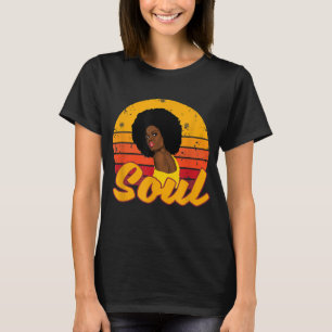Camiseta Afro Afro Disco Soul Mela, afro Americano dos anos