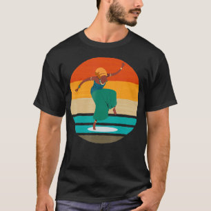 Camiseta Afro-Americana História Negra Afro-Retrorada Mulh