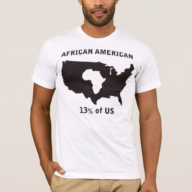 Camiseta Afro-americano (Frente)