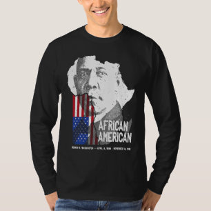 Camiseta Afro-americano Booker T Washington História Negra