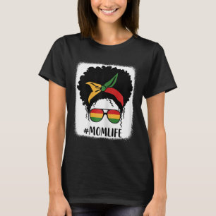 Camiseta Afro-Americano Mãe Vida Negra Mãe Mãe Mãe D