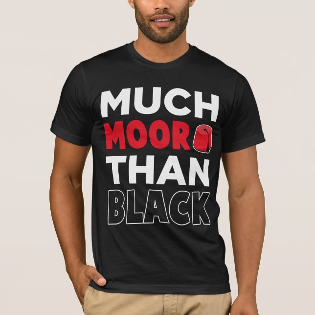 Camiseta Afro-Americano Moorado Muito Mais Que Negro (Frente)