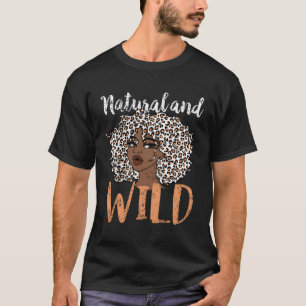Camiseta Afro-Americano Natural E Selvagem