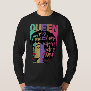 Camiseta Afro-americano para Mulher Negra Forte e Educada Q