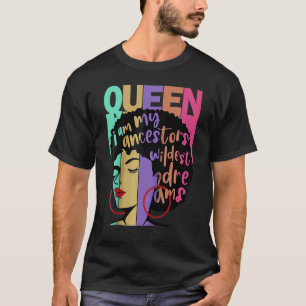 Camiseta Afro-americano para Mulher Negra Forte e Educada Q