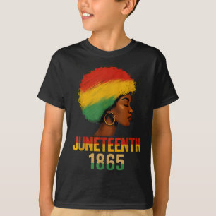 Camiseta Afro-Americano Rainha Negra Afro-Menina Décima Sex