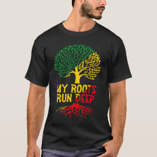 Camiseta Afro-americano Raízes Negras História Negra Mês B