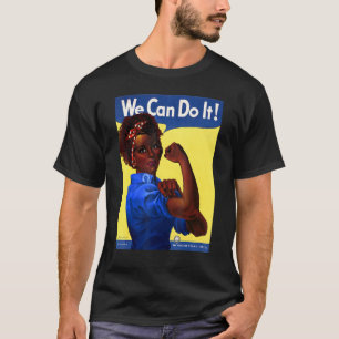Camiseta Afro-Americano Rosie The Riveter Black History