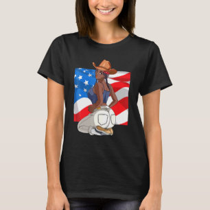 Camiseta Afro-americanos Braços 4 De Julho Black-American