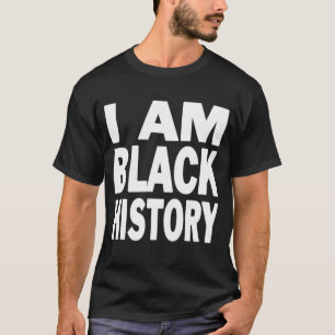 Camiseta Afro-americanos Herança Mês Afro I é Negro H