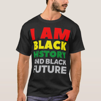 Camiseta Afro-americanos Mês 1619 Eu sou Black Hi