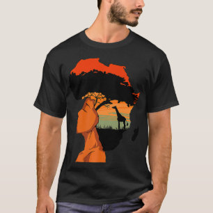 Camiseta Afro Black Hi, Orgulho da Mulher Americana African