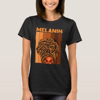 Camiseta Afro Blm Black Women Girls Melanin African America