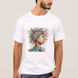 Camiseta Afro Boho Queen - Colorida Artística