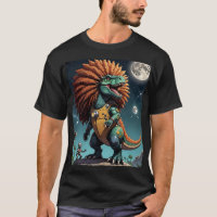 Afro Dino Cosmic Warrior Tee