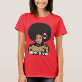Camiseta Afro Diva T-shirt Para Mulheres