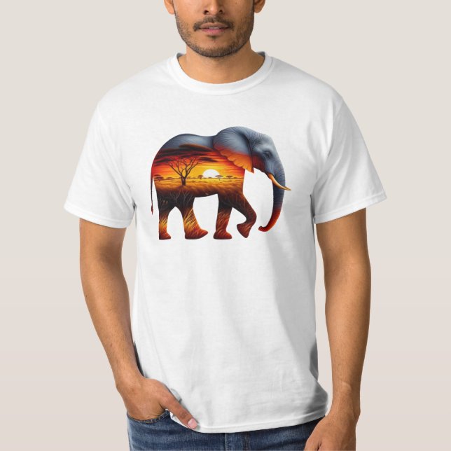 Camiseta Afro-Elefante (Frente)