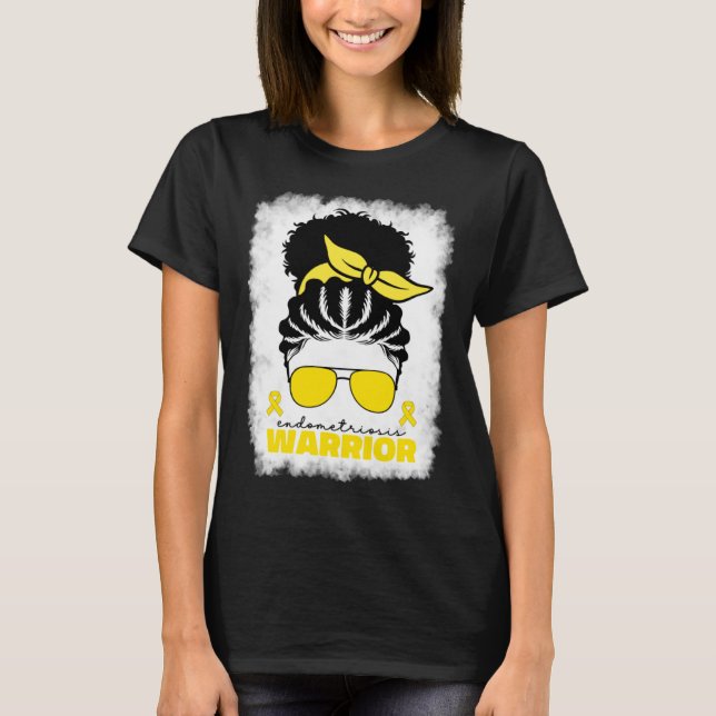 Camiseta Afro Endometriosis Warrior For Black Women Endomet (Frente)