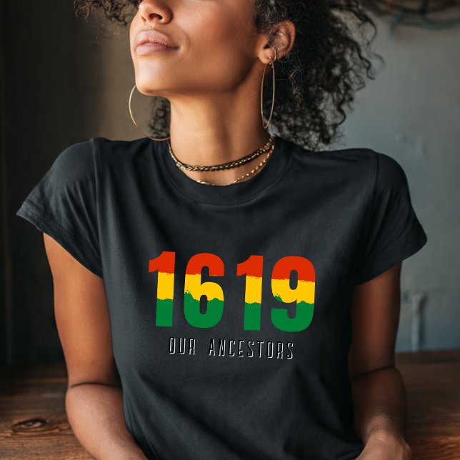 Camiseta Afro Flag Mês 1619 (Criador carregado)