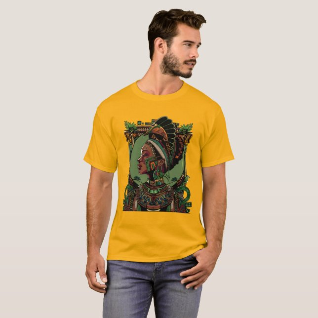 Camiseta Afro-Futuro Urbano (Frente Completa)