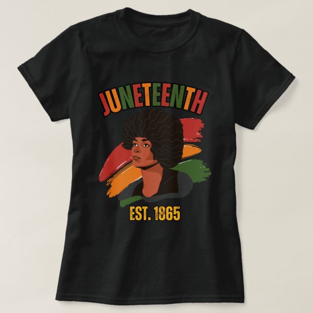 Camiseta Afro Girl | Décima Sétima História Negra | (Frente do Design)