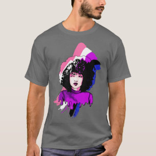 Camiseta Afro Girl Genderfluid Flag Black History Melanin B