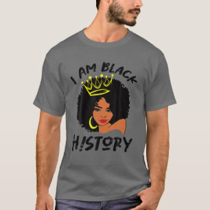Camiseta Afro Girls I Am Black History Month África