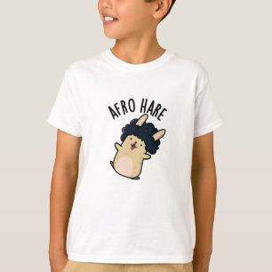 Camiseta Afro Hare Engraçado Coelho com Afro Pun