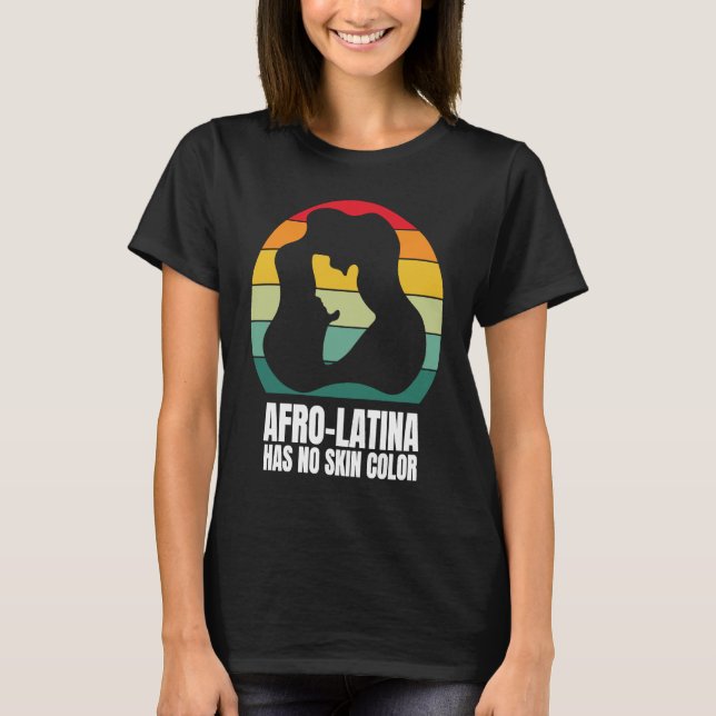 Camiseta Afro Latina African American Culture Latina Pride  (Frente)