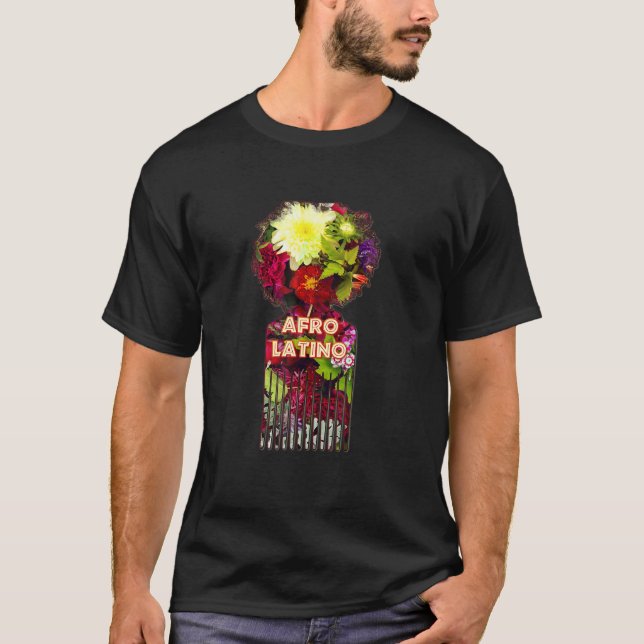 Camiseta Afro Latina Mulheres Negras Africanas Mela Espanho (Frente)