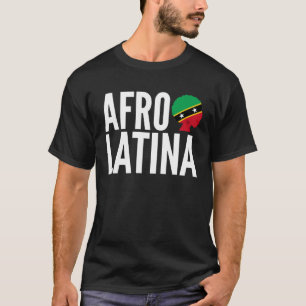 Camiseta Afro Latina Rainha Santo Cristóvão e Neves Afro