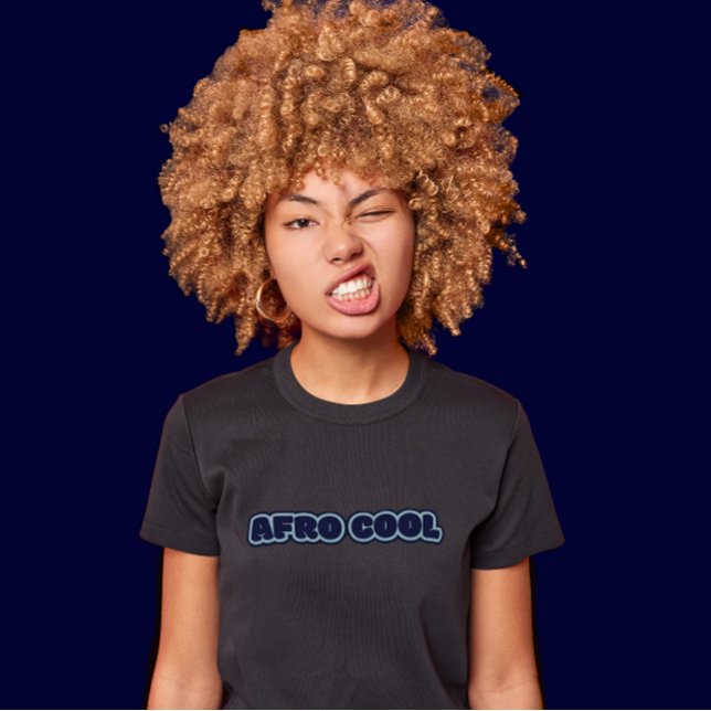 Camiseta Afro Legal - Texto das Mulheres Africanas American (Afro Cool Text T Shirt)