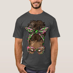 Camiseta Afro Messy Bun Red Locks Black Woman Queen Melanin