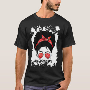Camiseta Afro Messy Bun Vice Diretor 1rua Dia Da Escola W