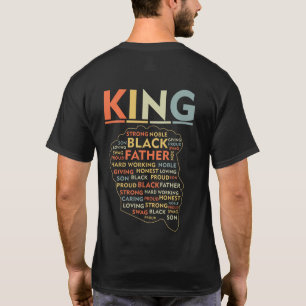 Camiseta Afro Natural Africano-Americano Negro Forte