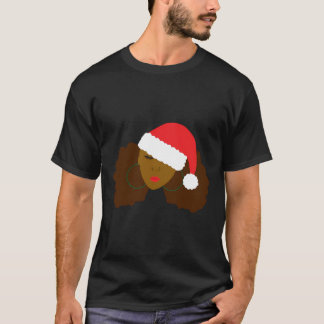 Camiseta Afro Puff Girl Santa Hair Natural
