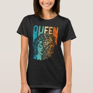 Camiseta Afro Queen Melanin Black Girl Magic African Black