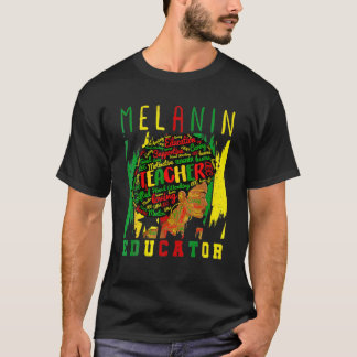 Camiseta Afro Retro Black History Month - Black Woman Teach