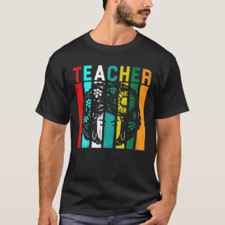 Camiseta Afro Retro Black History Month - Black Woman Teach