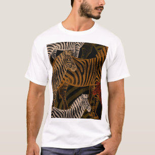 Camiseta Afro Safari: Design Zebra Vintage