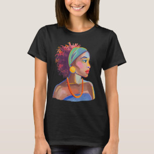 Camiseta Afro Sista Mulher Rainha Afro Melanin Deusa